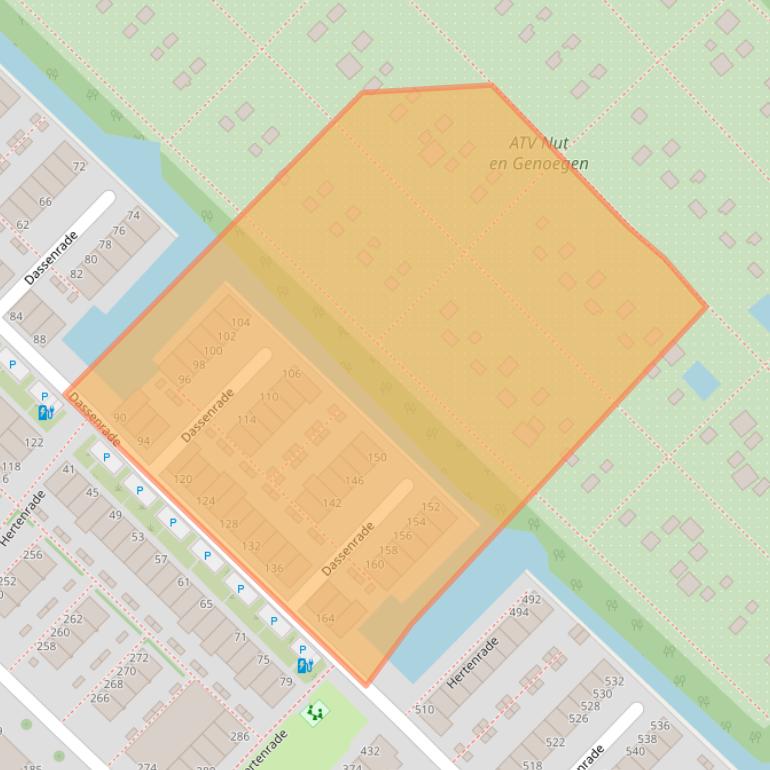 Kaart van postcodegebied 2544MH.