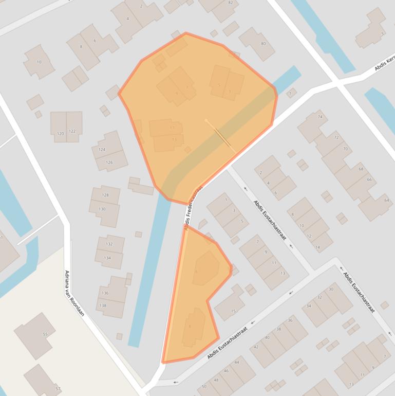 Kaart van postcodegebied 2544NC.