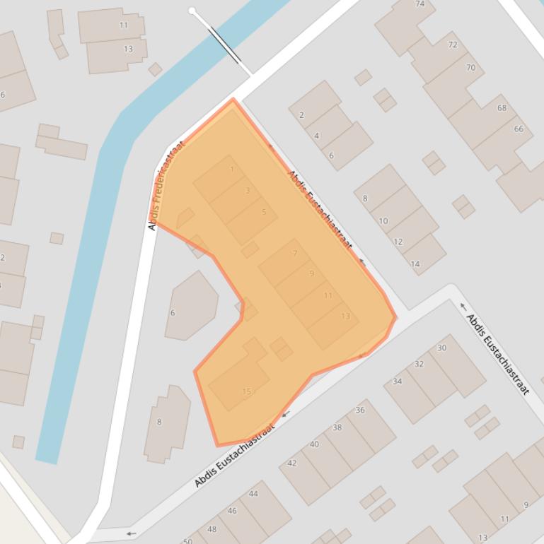 Kaart van postcodegebied 2544NH.