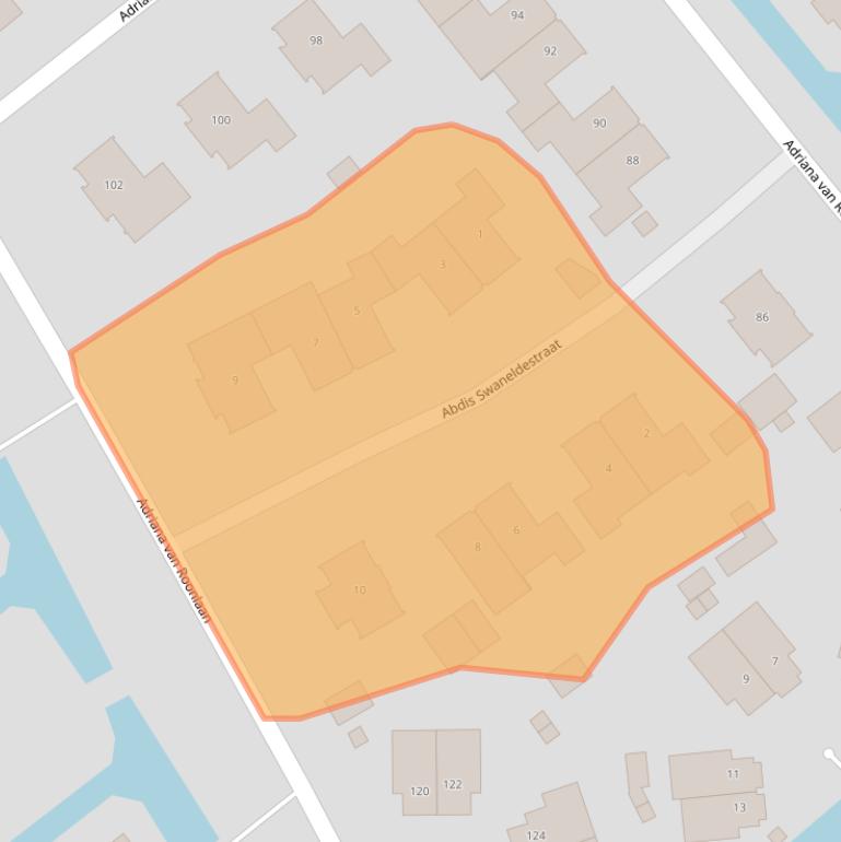 Kaart van postcodegebied 2544NN.