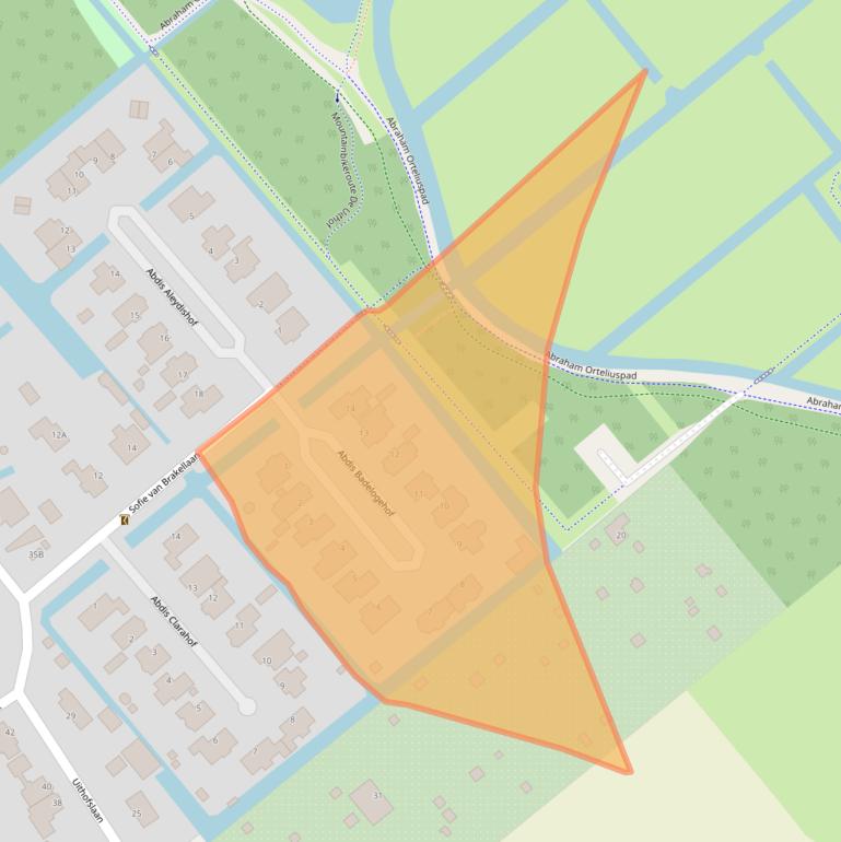 Kaart van postcodegebied 2544NX.
