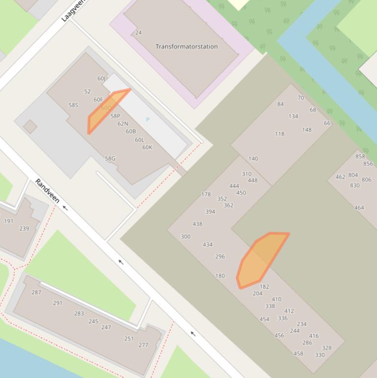 Kaart van postcodegebied 2544RP.