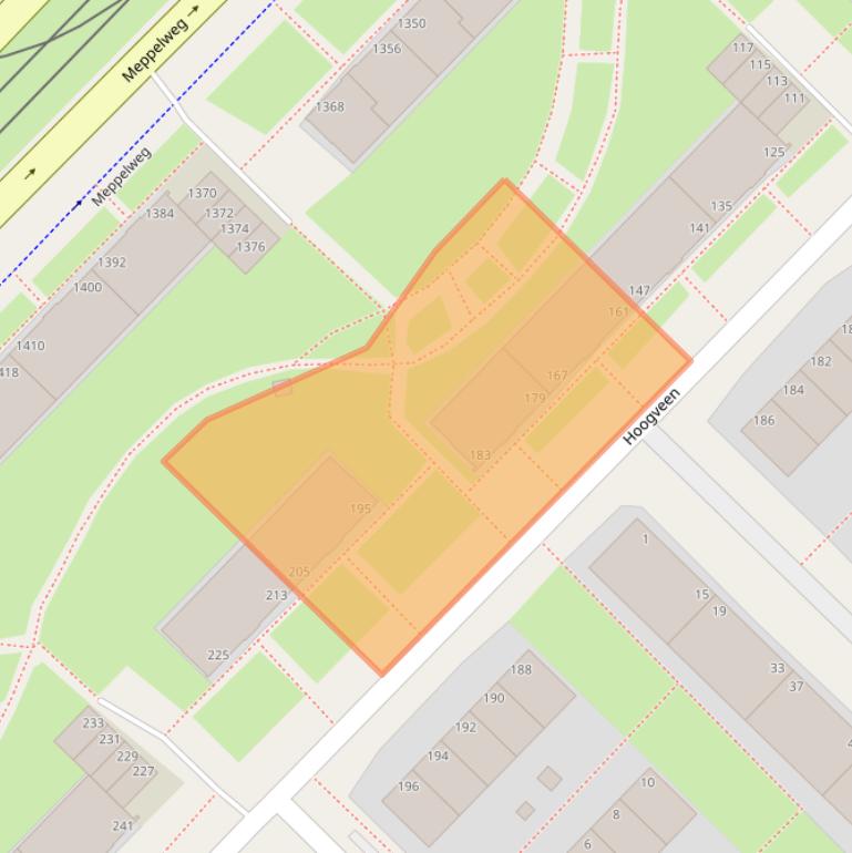 Kaart van postcodegebied 2544SN.