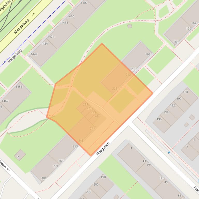 Kaart van postcodegebied 2544SP.