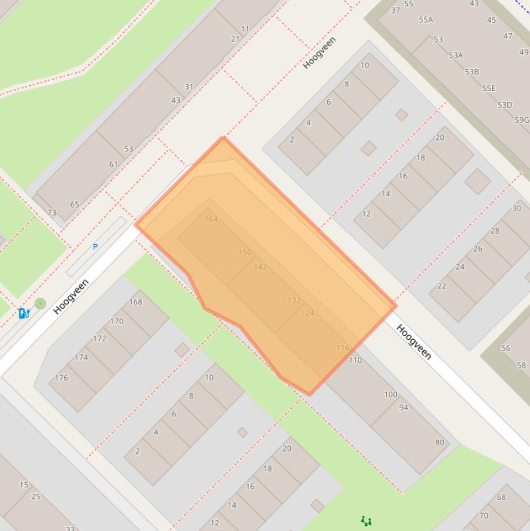 Kaart van postcodegebied 2544SX.