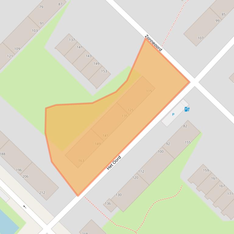 Kaart van postcodegebied 2544TM.