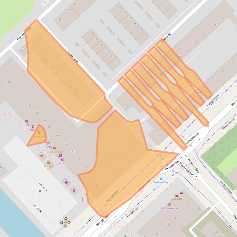 Kaart van postcodegebied 2544VA.