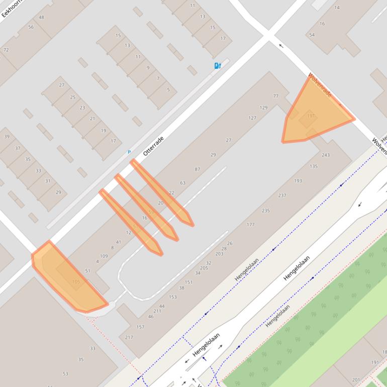 Kaart van postcodegebied 2544VJ.