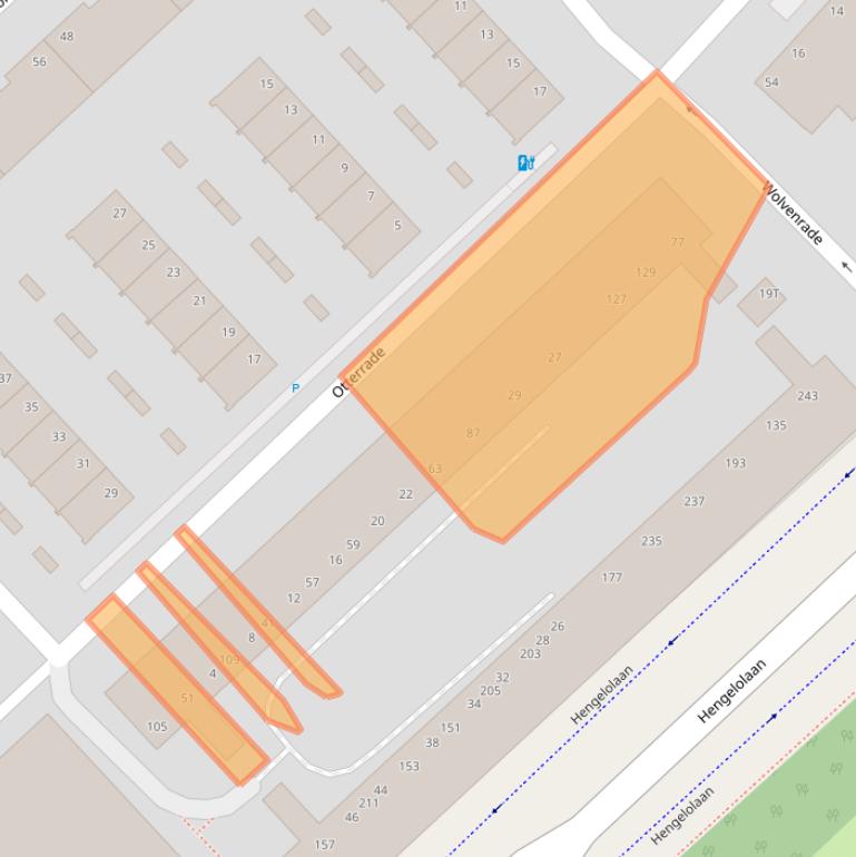 Kaart van postcodegebied 2544VK.