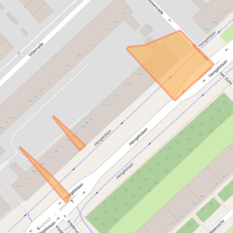 Kaart van postcodegebied 2544VL.