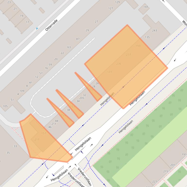 Kaart van postcodegebied 2544VM.