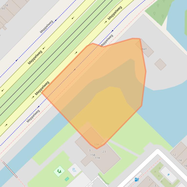 Kaart van postcodegebied 2544VV.