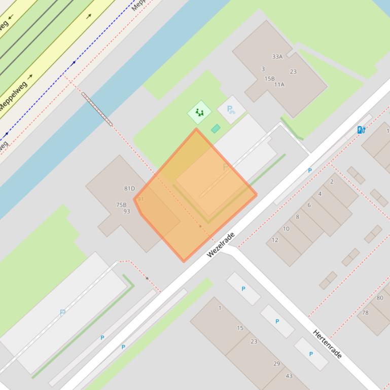 Kaart van postcodegebied 2544VX.