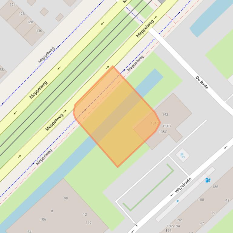 Kaart van postcodegebied 2544XA.