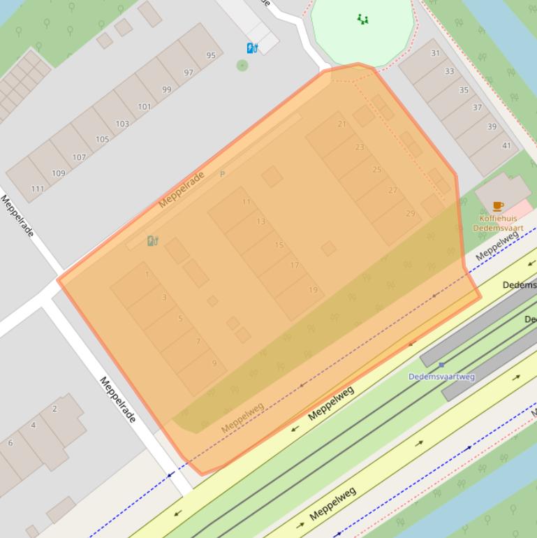 Kaart van postcodegebied 2544XL.