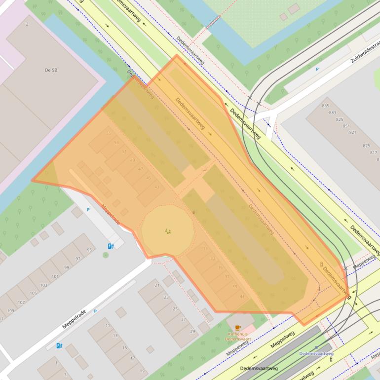 Kaart van postcodegebied 2544XM.