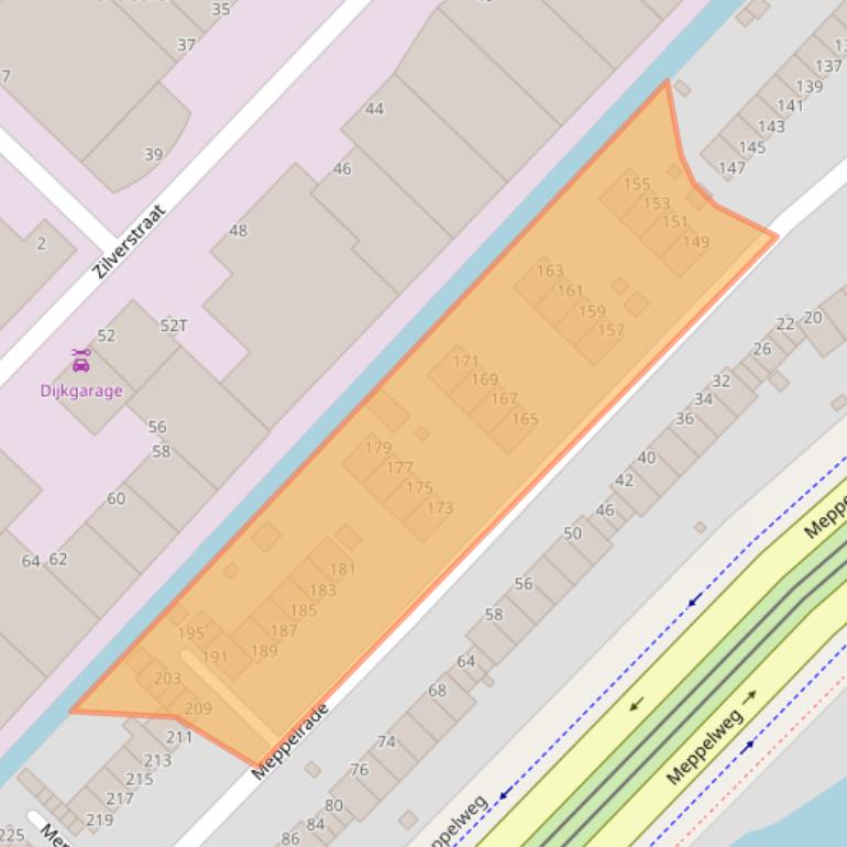 Kaart van postcodegebied 2544XP.