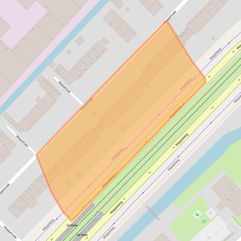 Kaart van postcodegebied 2544XW.