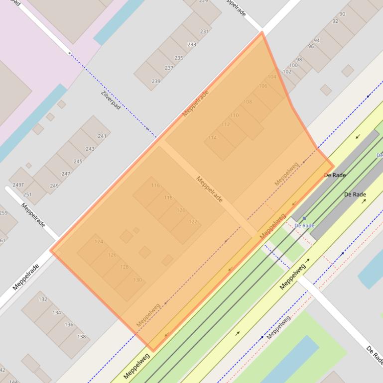 Kaart van postcodegebied 2544XX.