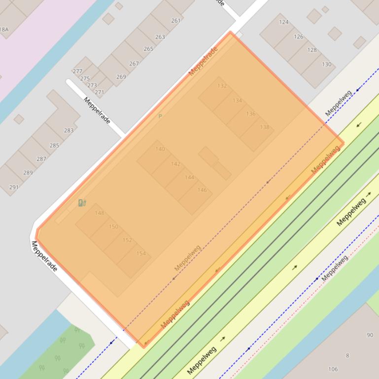 Kaart van postcodegebied 2544XZ.