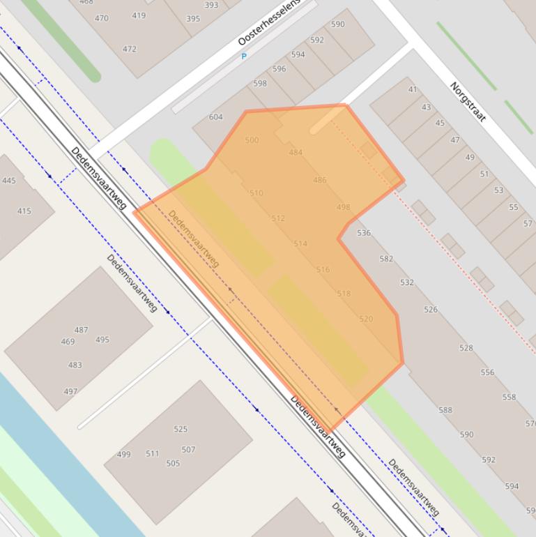 Kaart van postcodegebied 2545AR.