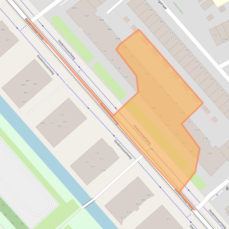 Kaart van postcodegebied 2545AS.