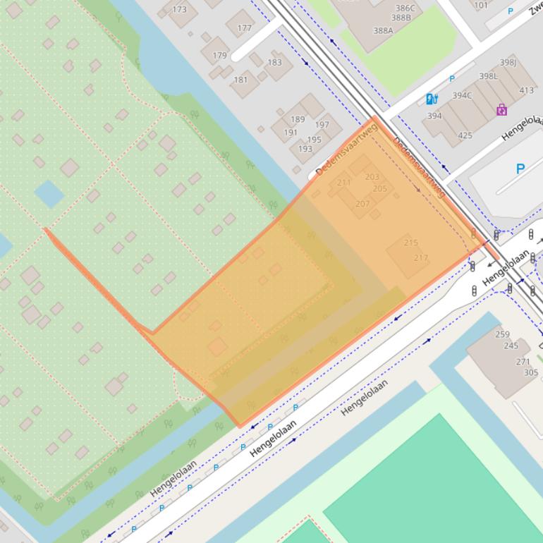 Kaart van postcodegebied 2545AX.