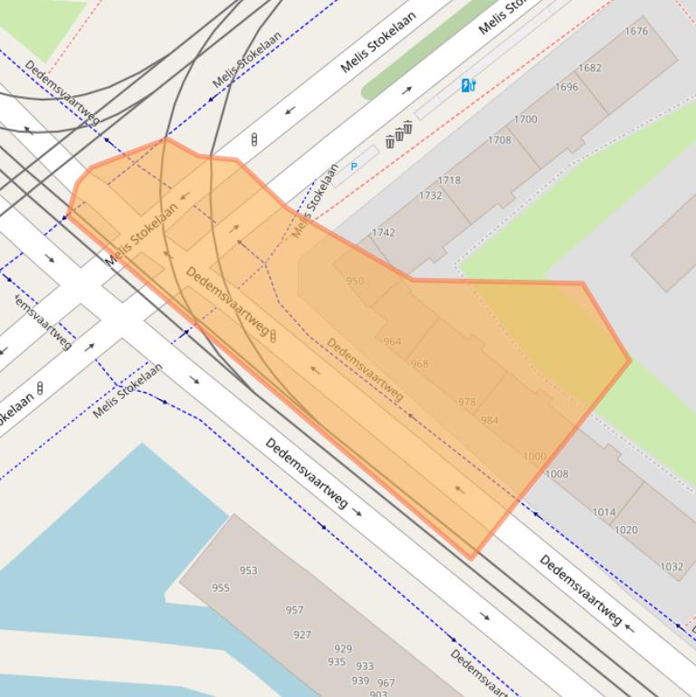 Kaart van postcodegebied 2545BD.