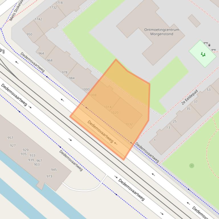 Kaart van postcodegebied 2545BE.