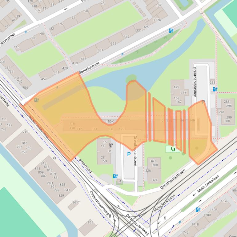 Kaart van postcodegebied 2545BV.