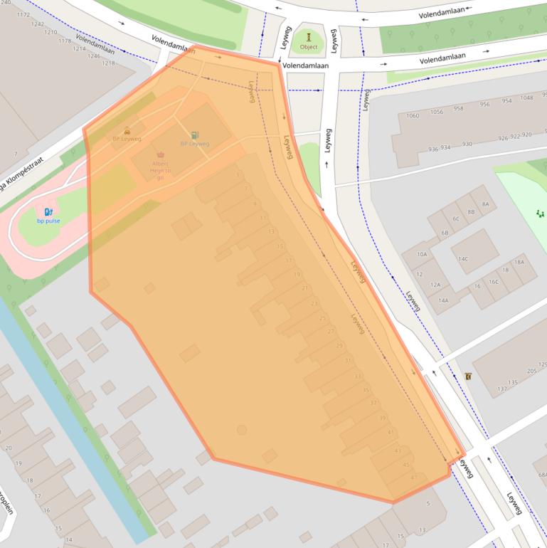 Kaart van postcodegebied 2545CB.