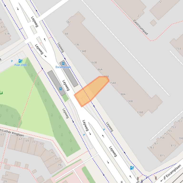 Kaart van postcodegebied 2545CV.