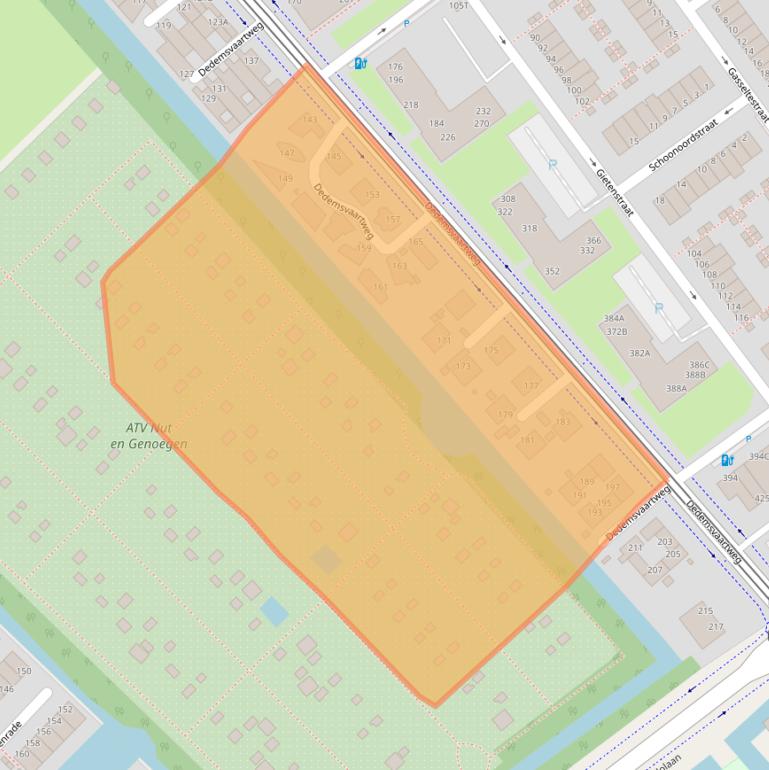 Kaart van postcodegebied 2545DB.