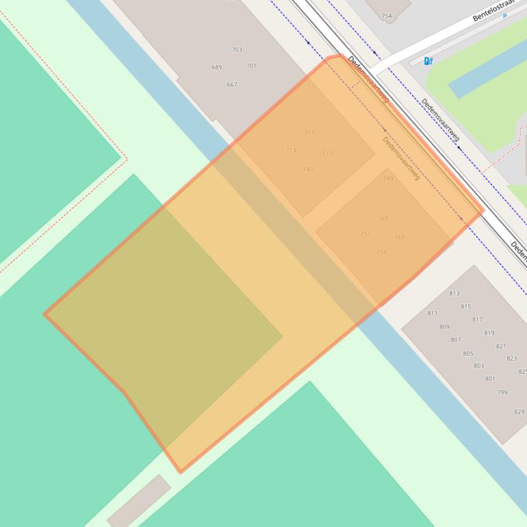 Kaart van postcodegebied 2545DL.