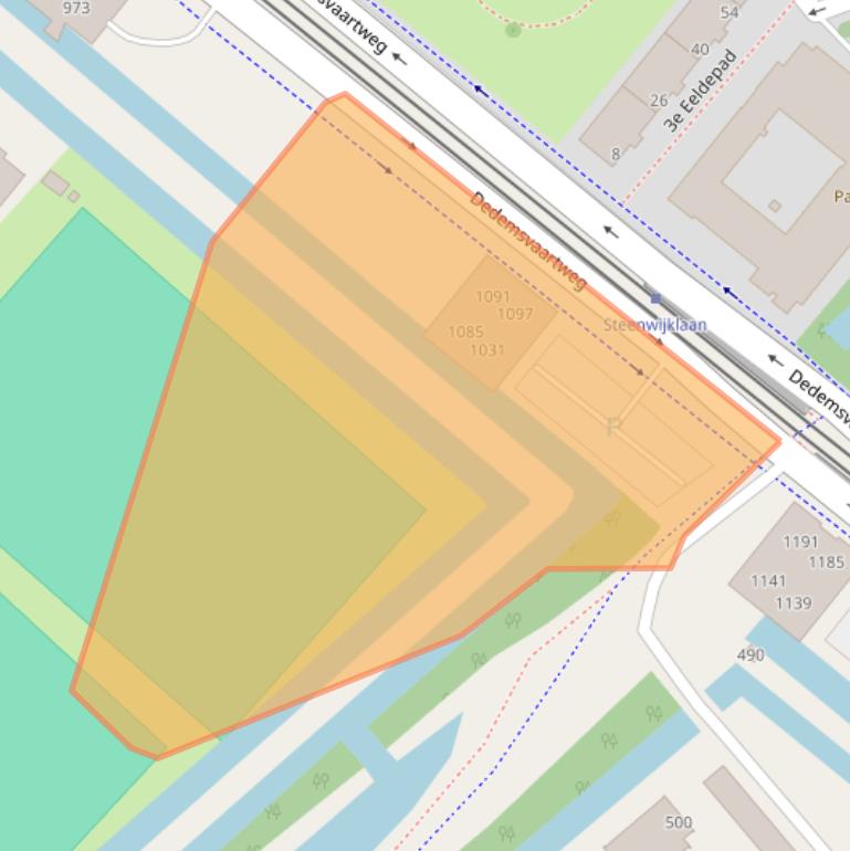 Kaart van postcodegebied 2545DP.