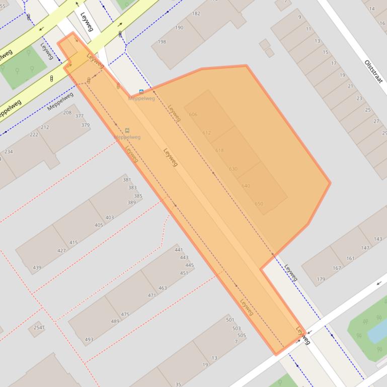 Kaart van postcodegebied 2545GN.