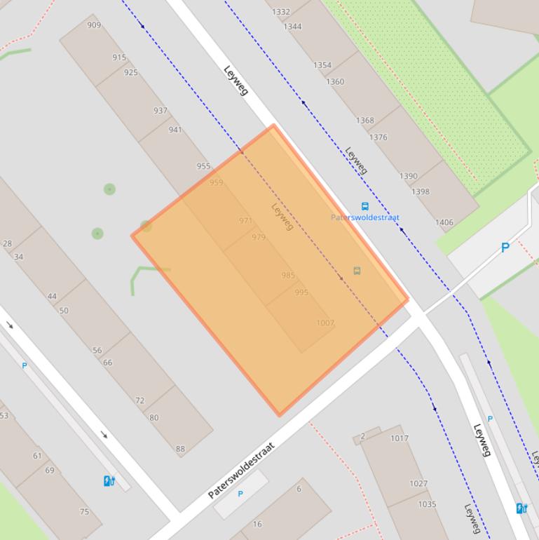 Kaart van postcodegebied 2545HD.