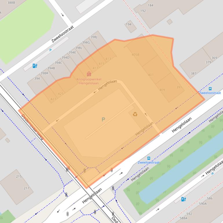 Kaart van postcodegebied 2545JN.