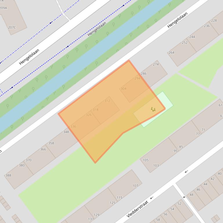 Kaart van postcodegebied 2545JX.