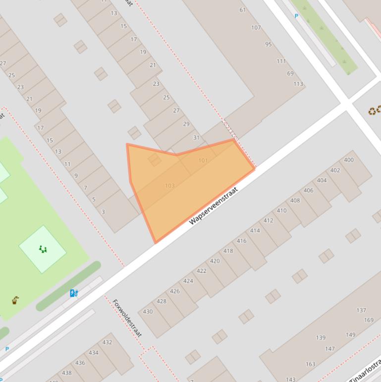 Kaart van postcodegebied 2545KL.