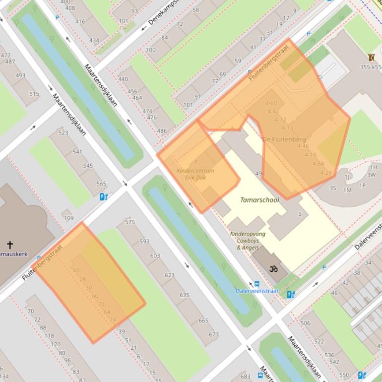 Kaart van postcodegebied 2545NL.