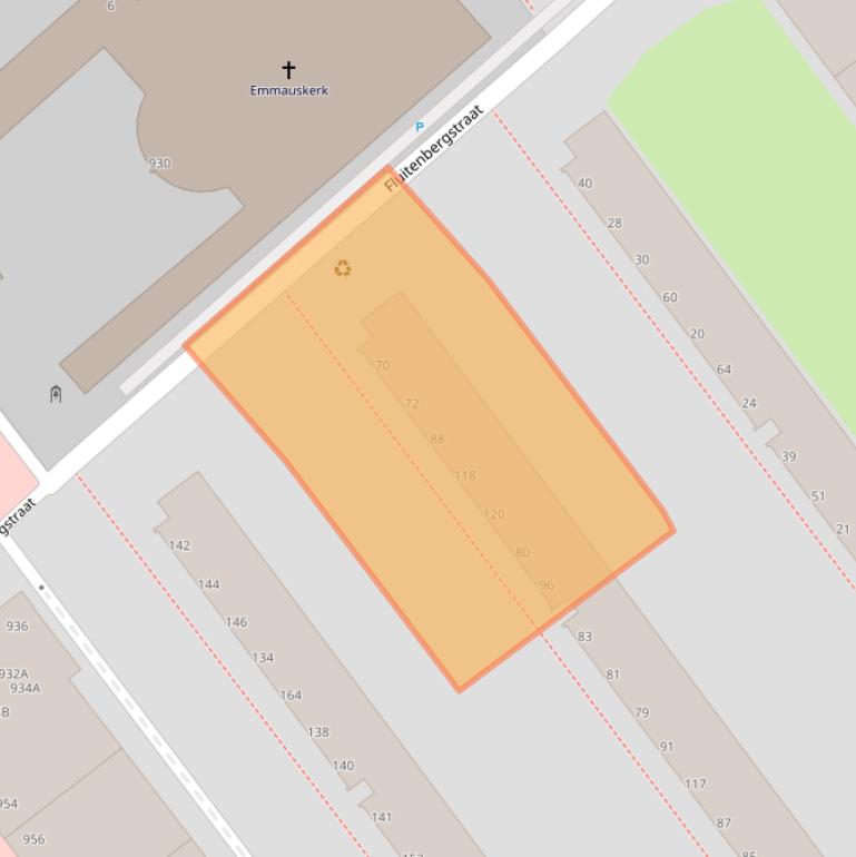 Kaart van postcodegebied 2545NM.