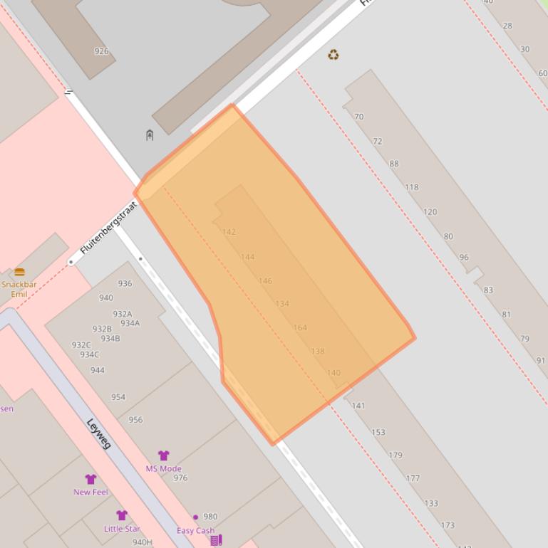 Kaart van postcodegebied 2545NN.