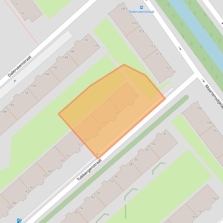 Kaart van postcodegebied 2545PG.