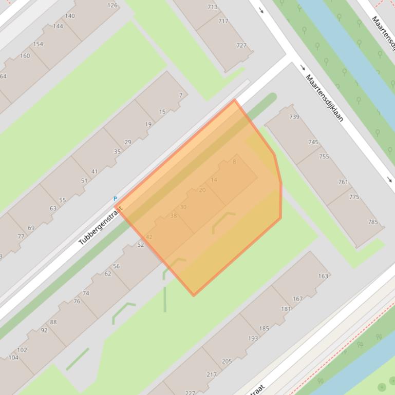 Kaart van postcodegebied 2545PK.