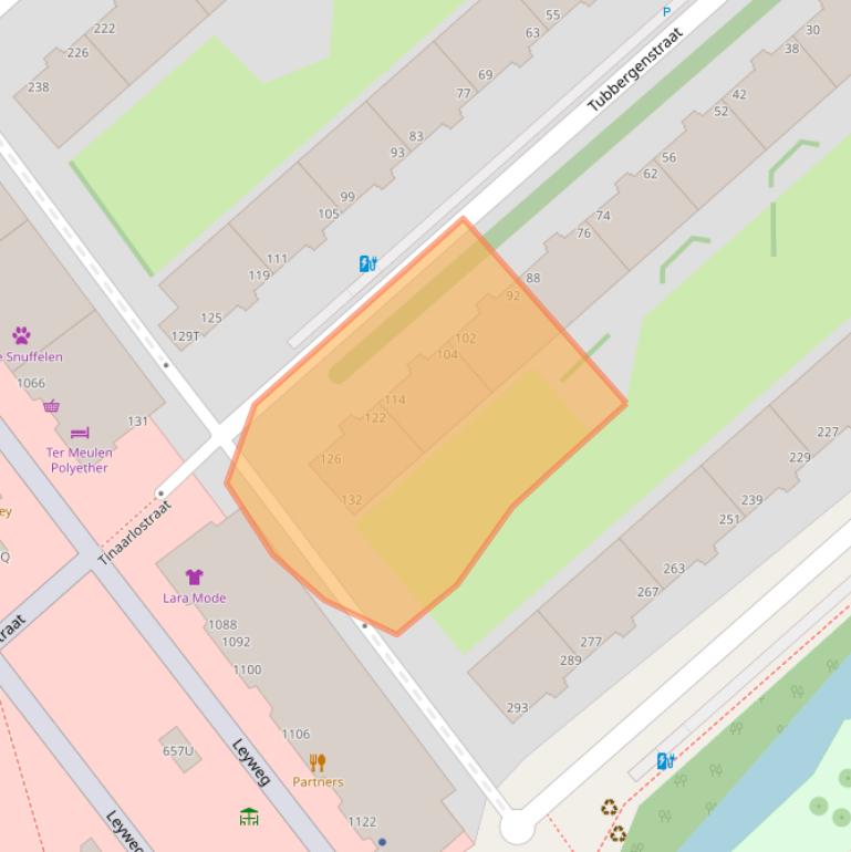 Kaart van postcodegebied 2545PM.