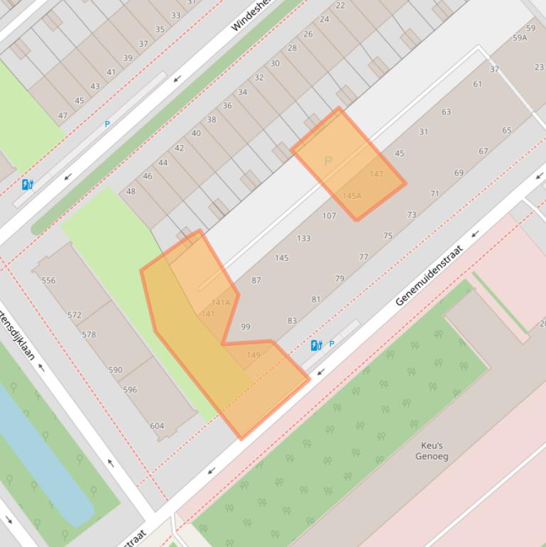 Kaart van postcodegebied 2545PR.