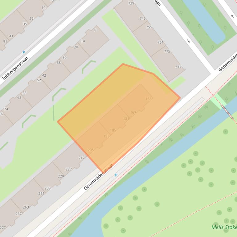 Kaart van postcodegebied 2545PS.