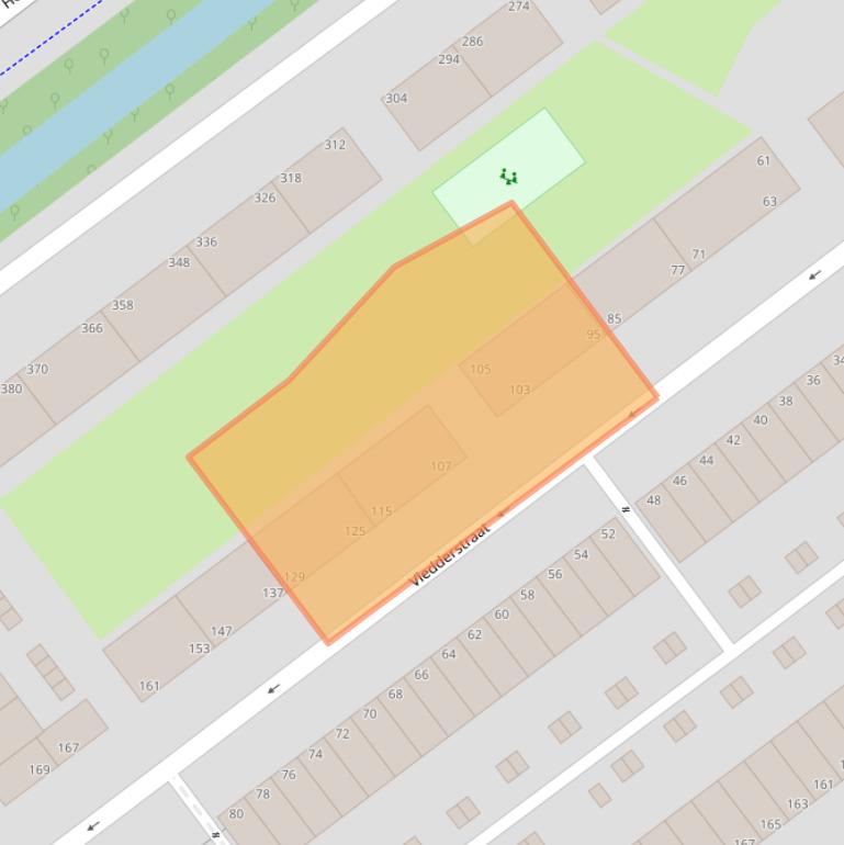 Kaart van postcodegebied 2545RK.