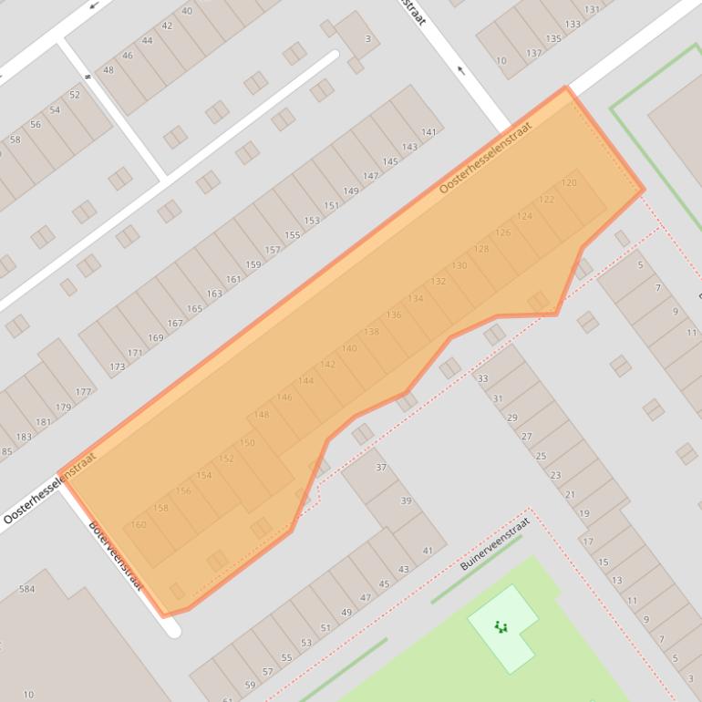 Kaart van postcodegebied 2545RW.